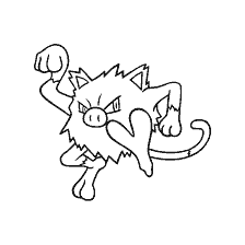 kolorowanka: Pokemon Primape kolorowanie