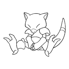 kolorowanka: Pokemon Abra w kolorowanie