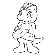 kolorowanka: Kolorowanie Pokemon Machop
