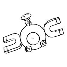 kolorowanka: Rysunek Pokemon Magnite w kolorowanki