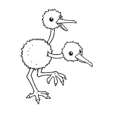 kolorowanka: Kolorowanie Pokemon Doduo