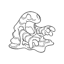 kolorowanka: Kolorowanki Grimer Pokemon