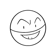 kolorowanka: Kolorowanie Electrode Pokemon