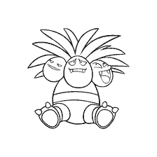 kolorowanka: Exegger ze świata Pokemon