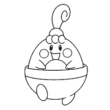 kolorowanka: Kolorowanie Pokemon Happini