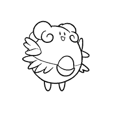 kolorowanka: Pokemon Blissie kolorowanie