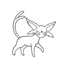 kolorowanka: Kolorowanki Espeon Pokemon