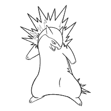 kolorowanka: Kolorowanki Pokemon Tyflozh