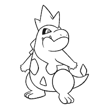 kolorowanka: Kolorowanki Croconav Pokemon