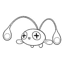 kolorowanka: Chinchow, Pokémon z długimi wąsami do barwienia