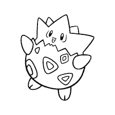 kolorowanka: Kolorowanki Pokemon Togepi