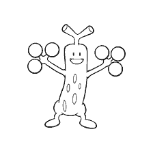 kolorowanka: Kolorowanki Pokemon Sudovudo