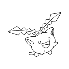 kolorowanka: Pokemon Hoppip do kolorowania