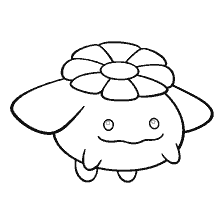 kolorowanka: Kolorowanki Pokemon Skiplum dla dzieci