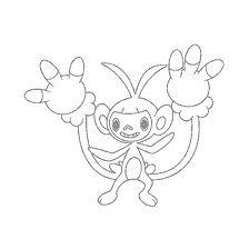 kolorowanka: Pokemon kolorowanki Ambipom