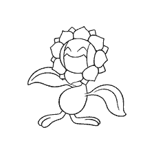 kolorowanka: Kolorowanki Pokemon Sanflora