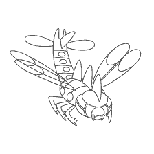 kolorowanka: Yanmega Pokemon kolorowanie