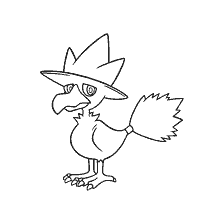 kolorowanka: Kolorowanki Pokémon Markrow (Murkrow)