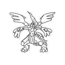 coloring page: Coloring by Zekrom of Pokémon