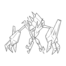 coloring page: Coloring Pokemon Necrosm for Children