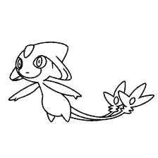 coloring page: Coloring Pokemon Legendary Pokemon Azelf