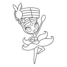 coloring page: Pokemon coloring by Meloette