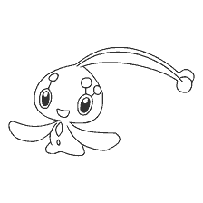 coloring page: Pokemon Manafi for coloring