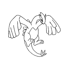 coloring page: Coloring Legendary Pokémon Lugia