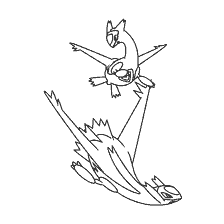 coloring page: Coloring Legendary Pokémon Latios and Latias