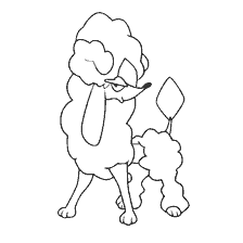 coloring page: Pokémon Furfu drawing for coloring