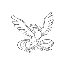 coloring page: Coloring Articuno from Pokemon