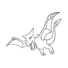 coloring page: Pokémon drawing Aerodactyl for coloring