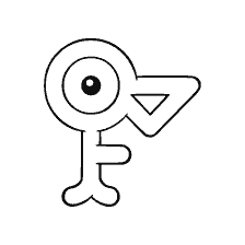 coloring page: Pokemon Anone in coloring form