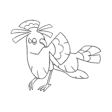 coloring page: Pokemon Oricorio in coloring
