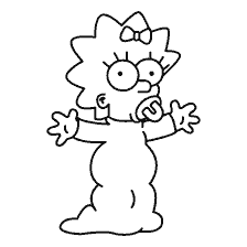 Colorare Maggie Simpson dai Simpson