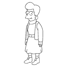I Simpson's Mona Simpson in Coloring