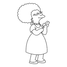 Il personaggio di Patty Bouvier da The Simpsons