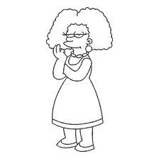 Colorazione di Selma Bouvier dei Simpson