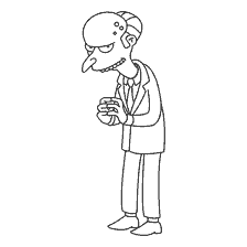 Colorazione da Mr. Burns of The Simpsons