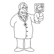 Colorazione da Dr. Julius Hibbert di I Simpson