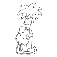 Sideshow Bob of the Simpsons