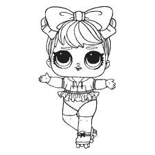 coloriage: Dessin de la poupée LOL Dawn pour colorier