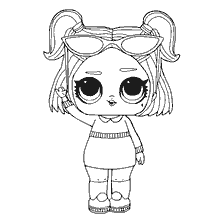 coloriage: Dessin de LOL Poupée dusk pour colorier
