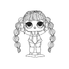 coloriage: Poupée de coloration LOL Scuba Babe