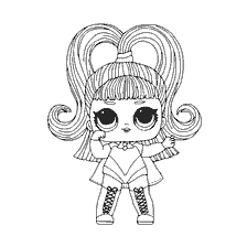 coloriage: Poupée LOL Glow Grrrl dans la coloration