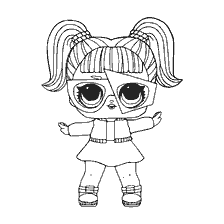 coloriage: Image de la poupée de coloration LOL Glamstronaut