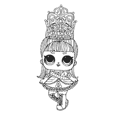 coloriage: Coloration de la poupée LOL Sa Majesté
