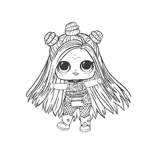 coloriage: Couleur de la poupée LOL E.D.M.B.B