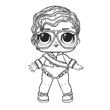 coloriage: Colorer le personnage de LOL Shimone Queen dans le style de Michael Jackson