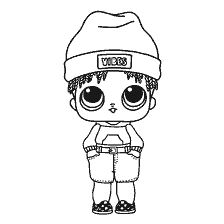 coloriage: Image coloriage avec le garçon Sunshine de LOL